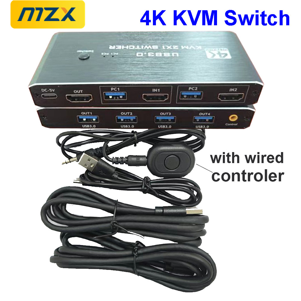 KVM Switch 4K 60Hz Switcher US - Gaming Accessories Rack recension och pris