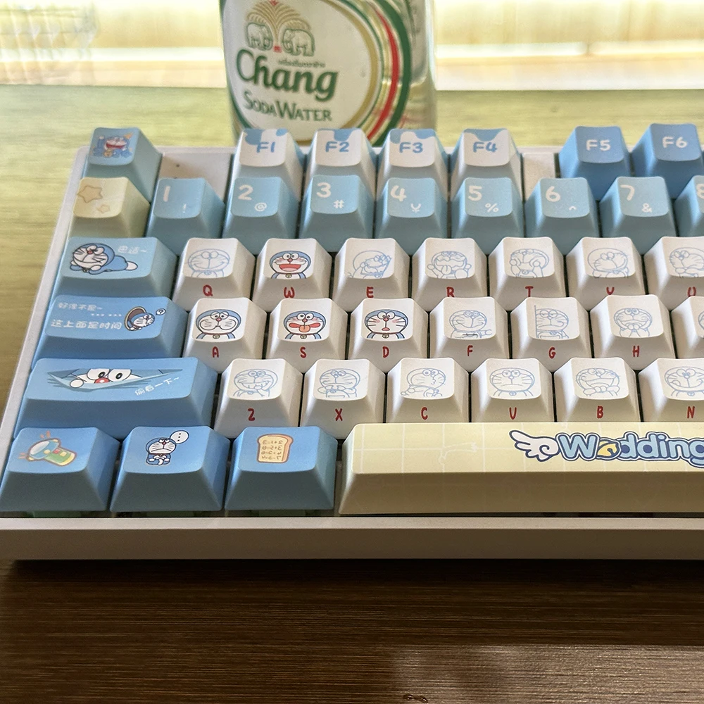 Original Doraemon Keycaps 120  - Gaming Accessories Aesthetic recension och pris