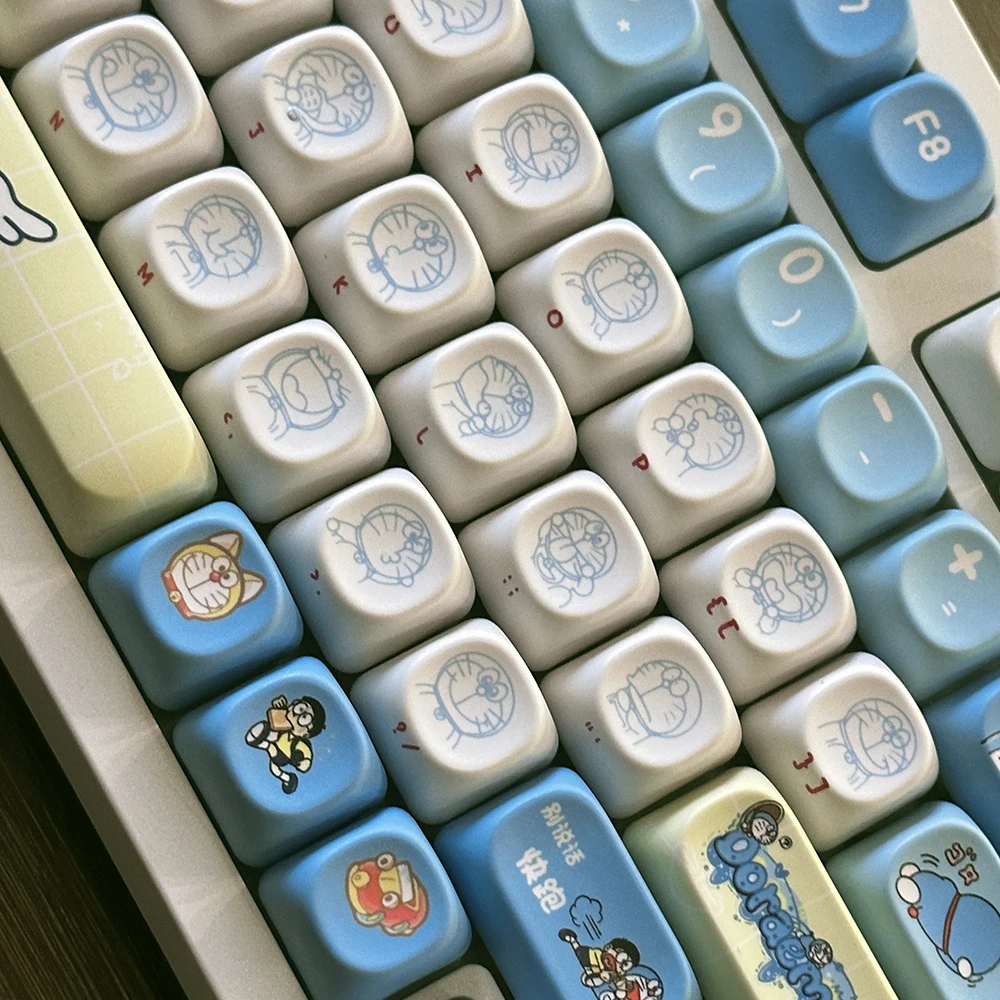 Original Doraemon Keycaps 120  - Gaming Accessories Aesthetic recension och pris