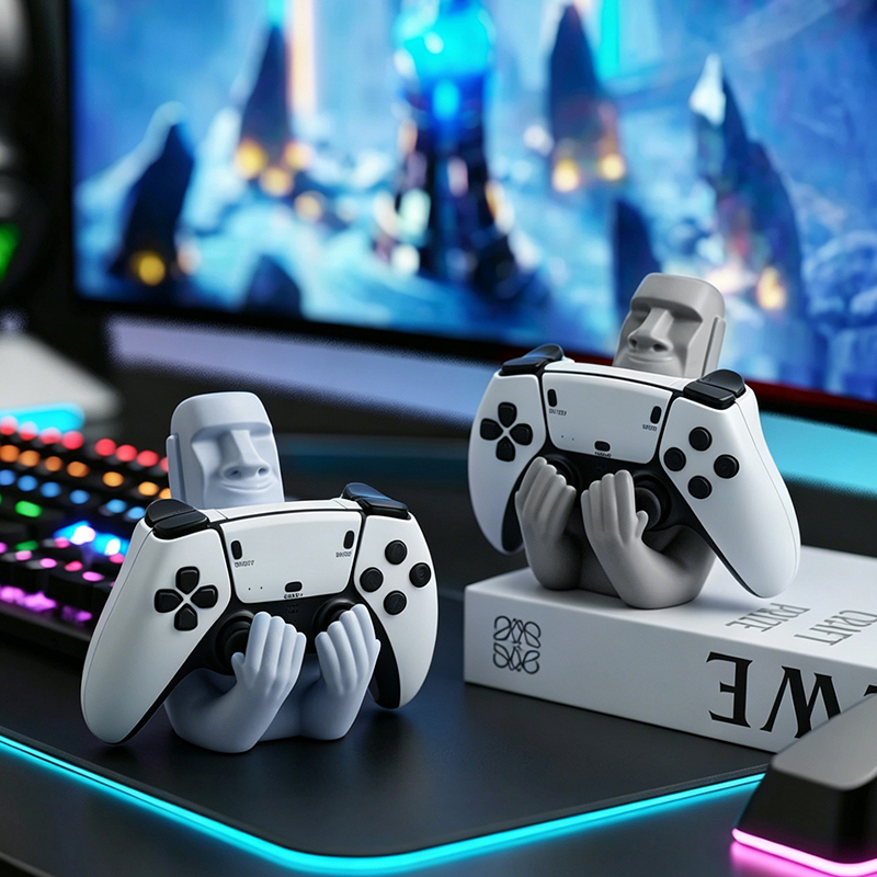 Funny Moai Stone Resin Gamepad - Gaming Accessories For Room recension och pris