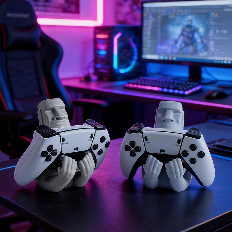 Funny Moai Stone Resin Gamepad - Gaming Accessories For Room recension och pris