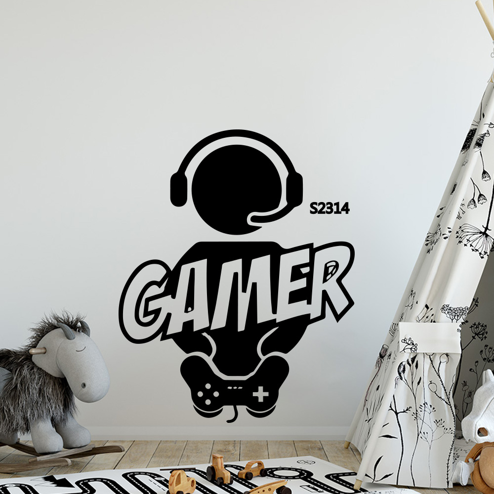 1pc Gamer Wall Art Decal For K - Gaming Accessories For Room recension och pris