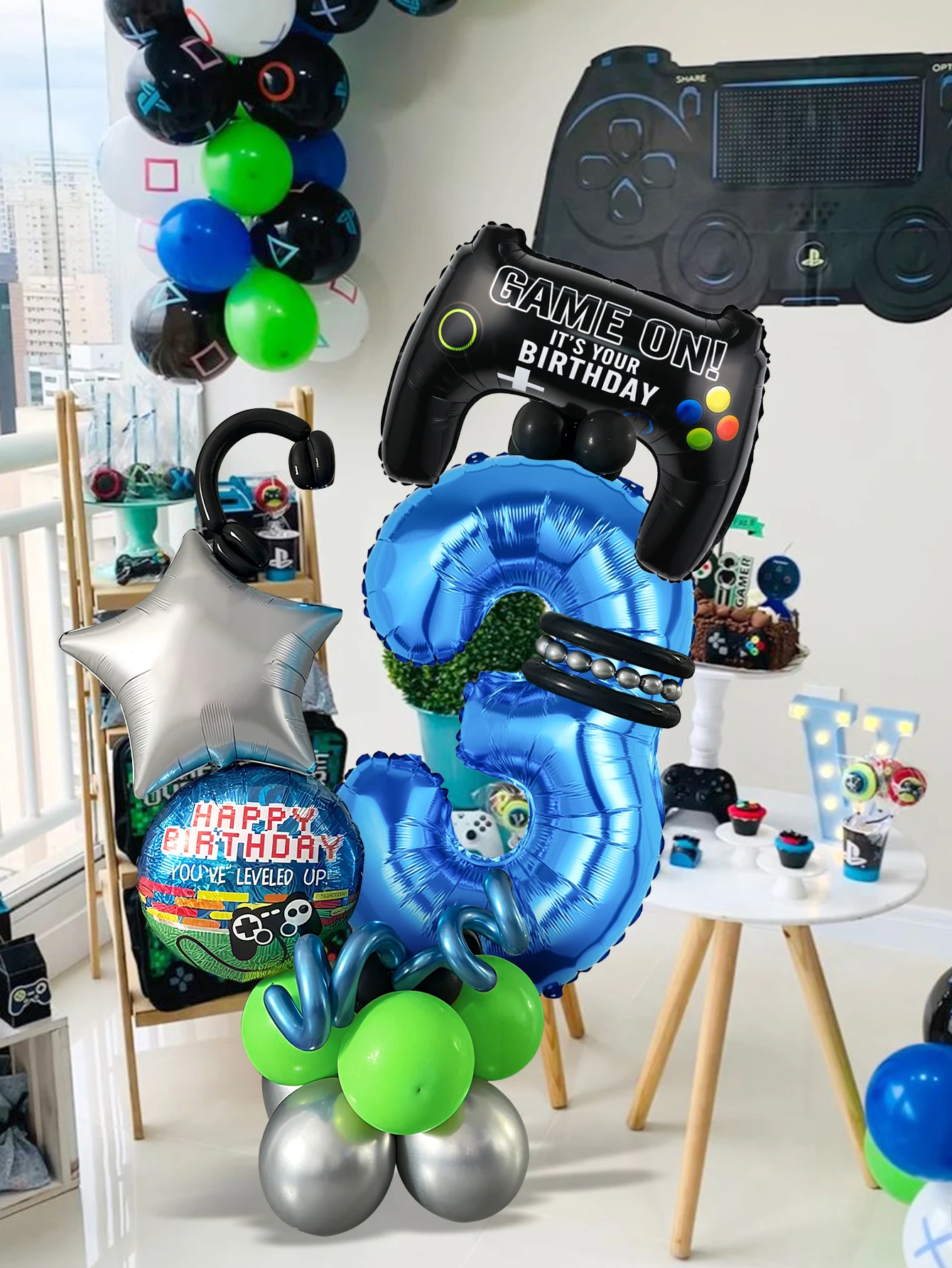 32PCS Game Theme Birthday Numb - Gaming Accessories For Room recension och pris